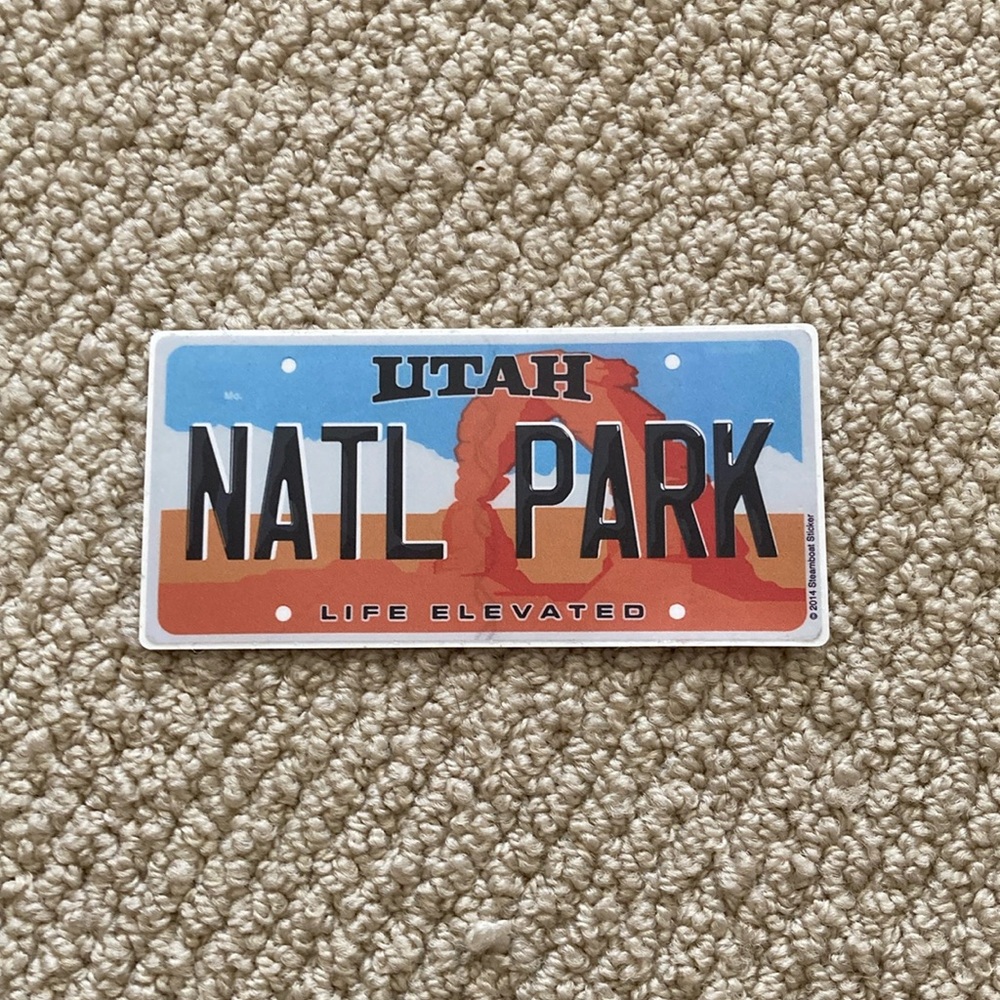 Utah National Park Zion Sticker State Life Elevated Large Graphic Souvenir